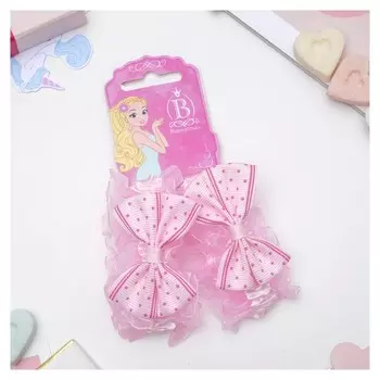 Резинки для волос "Рюши" банты со звёздами