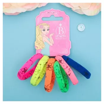 Резинки для волос "Спорт" (Набор 6 шт.), мишки