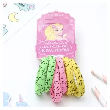 Резинки для волос "Спорт" (Набор 6 шт.), следы