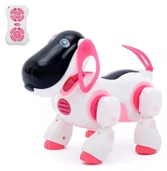 Робот радиоуправляемый, интерактивный «Киберпес Ки-Ки», цвет розовый