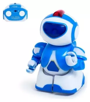 Робот радиоуправляемый «Минибот», световые эффекты, цвет синий