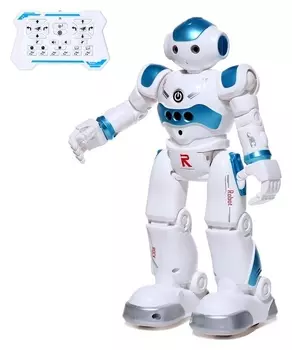 Робот «Робо-друг», с дистанционным и сенсорным управлением, русский чип, цвет синий