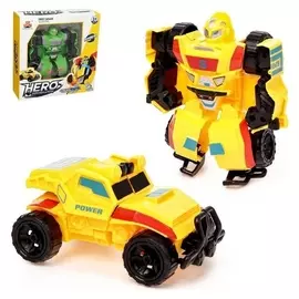 Робот с трансформацией «Гонка», цвет жёлтый