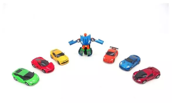 Робот трансформер металлический 3 вида