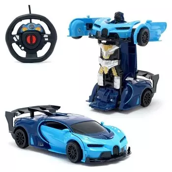 Робот-трансформер радиоуправляемый «Спорткар», работает от батареек