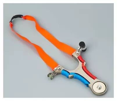 Рогатка металлическая с лазерным целеуказателем