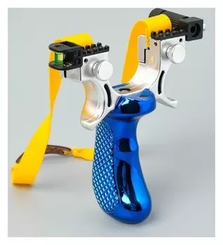 Рогатка металлическая с лазерным целеуказателем