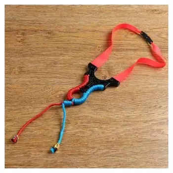 Рогатка в оплетке красно-синяя