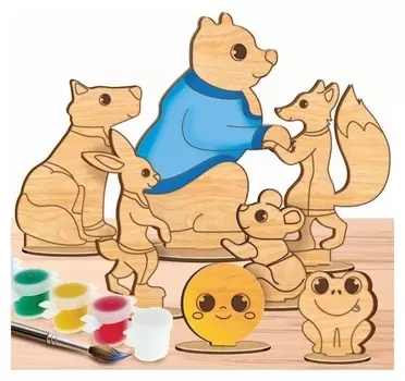 Роспись по дереву «Сказочные герои»