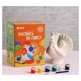 Роспись по гипсу «Дымковская игрушка» краска 6 цв по 2,5 мл, кисть