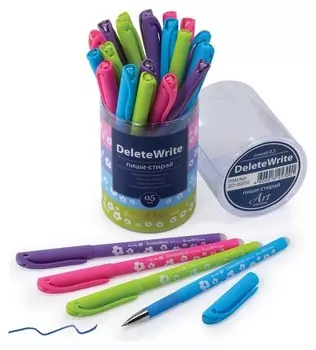 Ручка Deletewrite Art. цветочки пиши-стирай 0,5мм вм. 20-0202