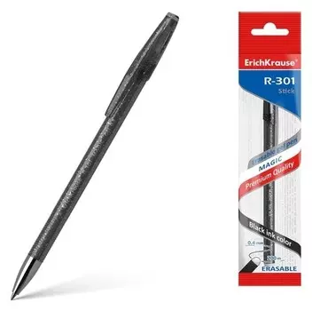 Ручка гелевая Пиши-стирай R-301 Magic Gel Цвет черный