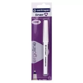 Ручка капиллярная, 1.2 мм, Centropen "Handwriter" 4651, черная, длина письма 1000 м, блистер