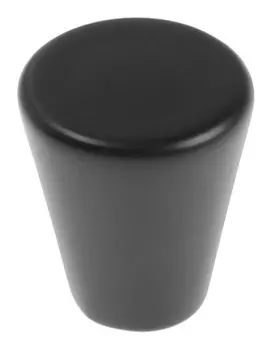 Ручка-кнопка Cappio, рк019, D=20 мм, пластик, цвет черный