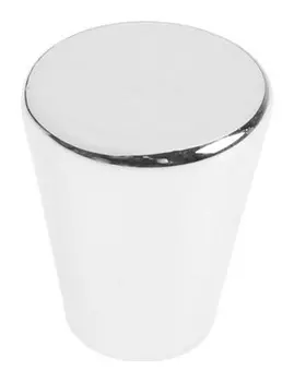 Ручка-кнопка Cappio, рк019, D=20 мм, пластик, цвет хром