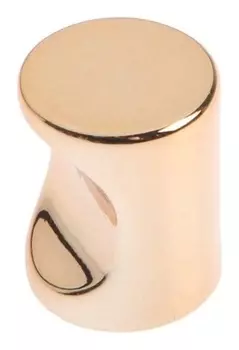 Ручка-кнопка Cappio, рк102, D=18 мм, пластик, цвет золото