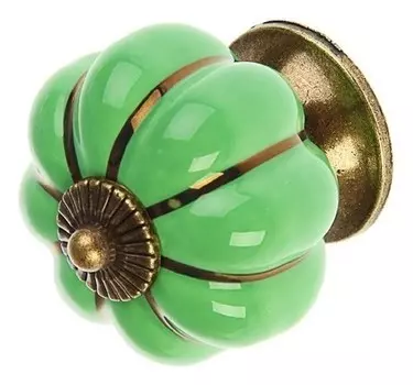 Ручка-кнопка Ceramics 001, керамическая, фисташковая