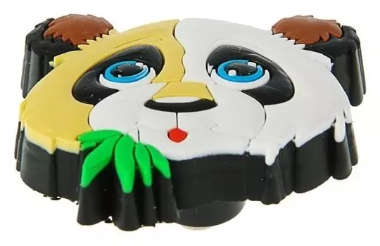 Ручка кнопка детская KID 001, "Панда", резиновая