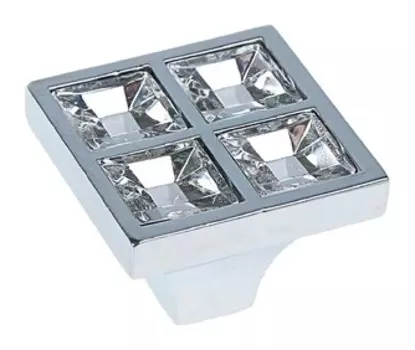 Ручка кнопка Pk038cr, цвет хром