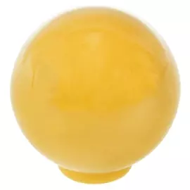 Ручка кнопка Plastic 008, пластиковая, желтая