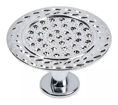 Ручка кнопка рк017cp, цвет хром