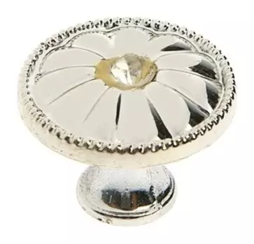 Ручка кнопка рк116gp, цвет хром