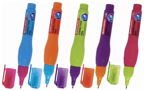 Ручка-корректор Brauberg Mix, 9 мл, металлический наконечник, 229075