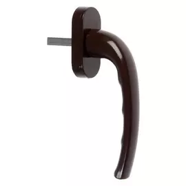 Ручка оконная алюм. 35 мм, RAL 8017, коричневый