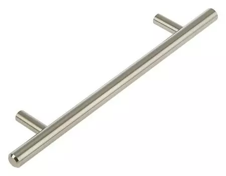 Ручка-рейлинг, D=10 мм, м/о 128 мм, цвет сатиновый никель