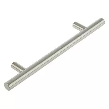 Ручка рейлинг, облегченная, D=12 мм, м/о 128 мм, цвет мат. никель