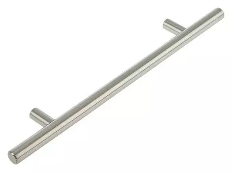 Ручка рейлинг, облегченная, D=12 мм, м/о 160 мм, цвет мат. никель