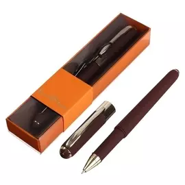 Ручка шариковая, 0.5 мм, Bruno Visconti Monaco, стержень синий, корпус коричневый, в футляре