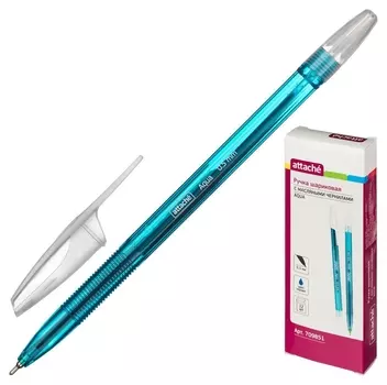 Ручка шариковая Attache Aqua, маслян, синий стерж