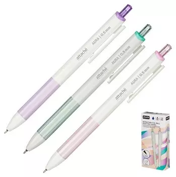 Ручка шариковая Attache Selection Aura. син.. автом.. корп.