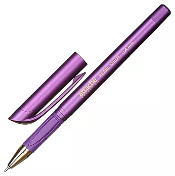 Ручка шариковая Attache Selection Pearl Shine, синий ст., фиолет.корп