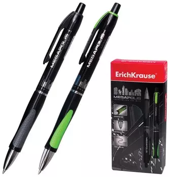 Ручка шариковая автоматическая черные чернила Megapolis Concept