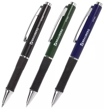 Ручка шариковая автоматическая с грипом Style