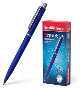 Ручка шариковая автоматическая Smart, узел 0.7 мм, чернила синие, длина линии письма 1000 метров