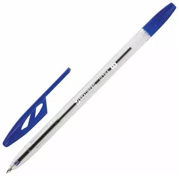 Ручка шариковая Brauberg "Ultra", синяя, узел 1 мм, чернила германия, наконечник швейцария, 143558
