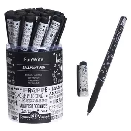 Ручка шариковая Funwrite "Coffee Time.эспрессо", 0,5 мм, синие чернила