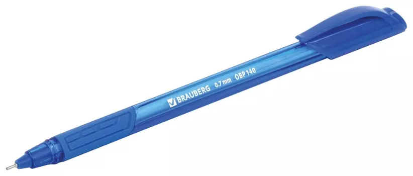 Ручка шариковая масляная Brauberg "Extra Glide GT Tone", синяя, узел 0,7 мм, линия письма 0,35 мм, 142922