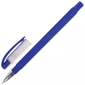 Ручка шариковая масляная Brauberg "Matt", синяя, корпус синий, узел 0,7 мм, линия письма 0,35 мм, 142486