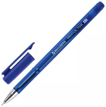 Ручка шариковая масляная Brauberg "Profi-oil Tone", синяя, узел 0,7 мм, линия письма 0,35 мм, 143459