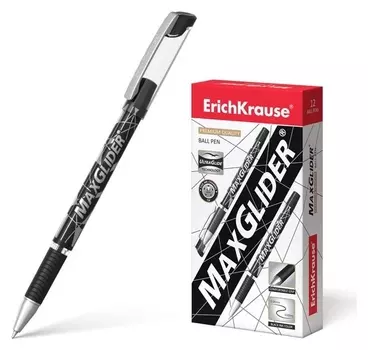 Ручка шариковая MaxGlider, Ultra Glide, суперкомфортное письмо, стержень чёрный