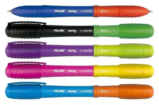 Ручка шариковая Milan Sway Combi Duo, двусторон., 1,0 мм, 176582950