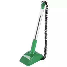 Ручка шариковая настольная офисмаг "Стенд-пен2", синяя, пружинка, корпус зеленый, линия письма 0,5 мм, 142168