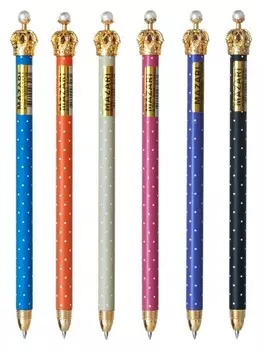 Ручка шариковая Queen, синяя, автомат, 0,7мм, M-7306