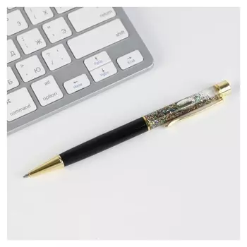 Ручка шариковая с блёстками