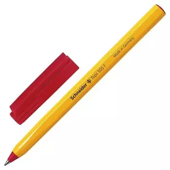 Ручка шариковая Schneider Tops 505 F однораз. красный ст. 0,4мм германия