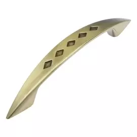 Ручка-скоба, 96 мм, д130 Ш14 в22, античная бронза